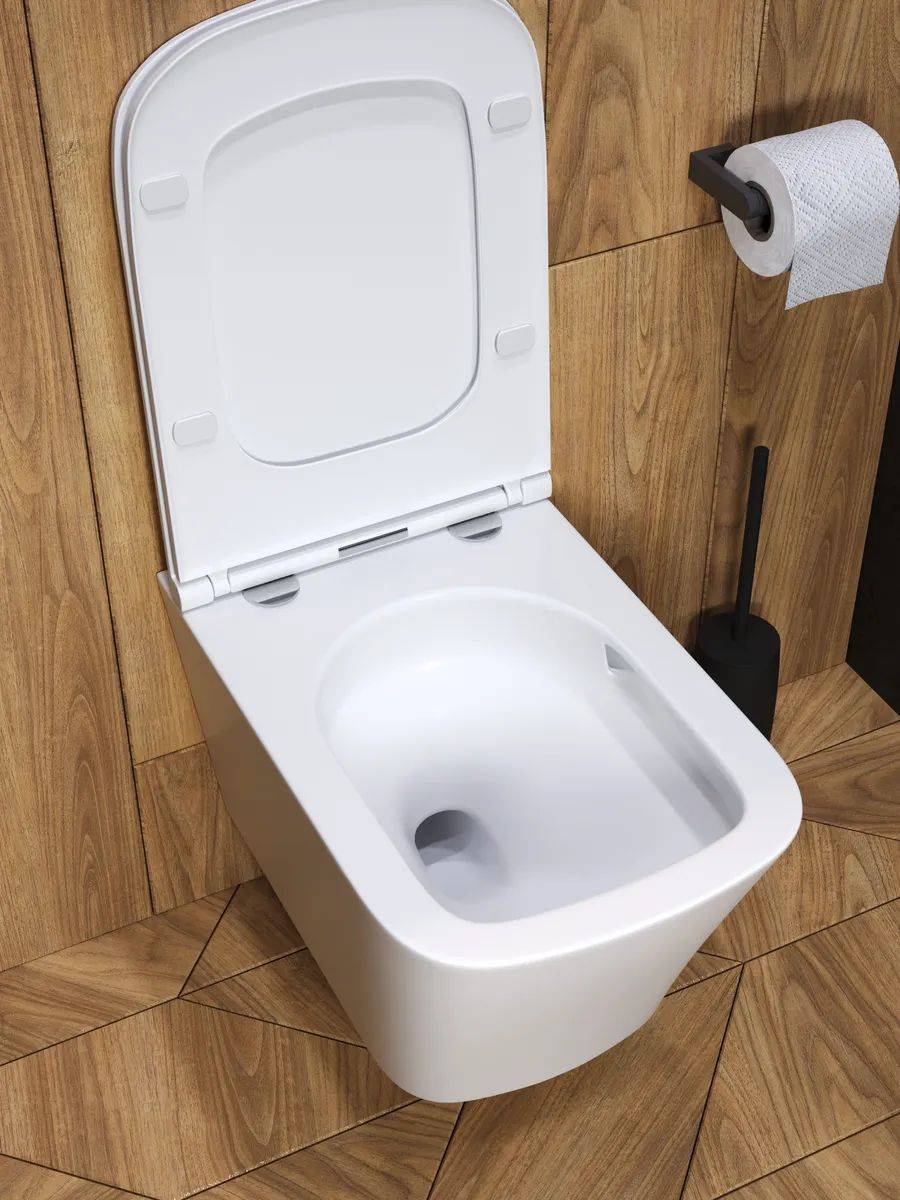 Унитаз подвесной Watersense Eva Vortex W00082 безободковый, сиденье микролифт фото 7