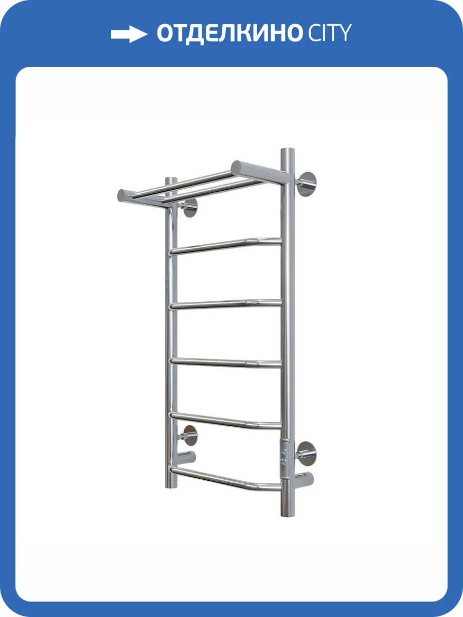 Полотенцесушитель электрический Aringa Киото AR03004CH 40x80, хром фото 6