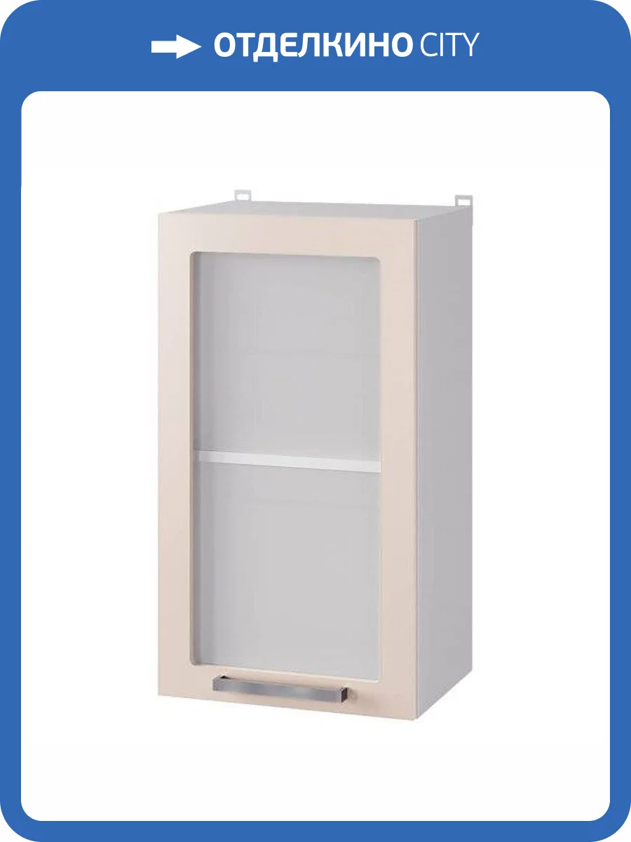 Шкаф настенный 1-дверный со стеклом БТС МЕБЕЛЬ Арабика Н000044 4В2 фото 2