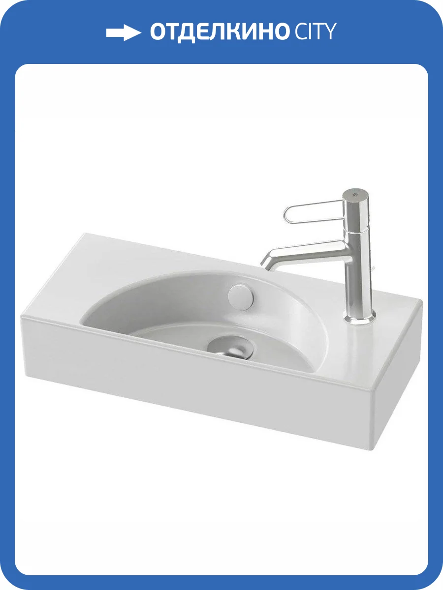 Рукомойник Jacob Delafon Odeon Rive Gauche EGO112-56-00 правая, 50 см фото 5