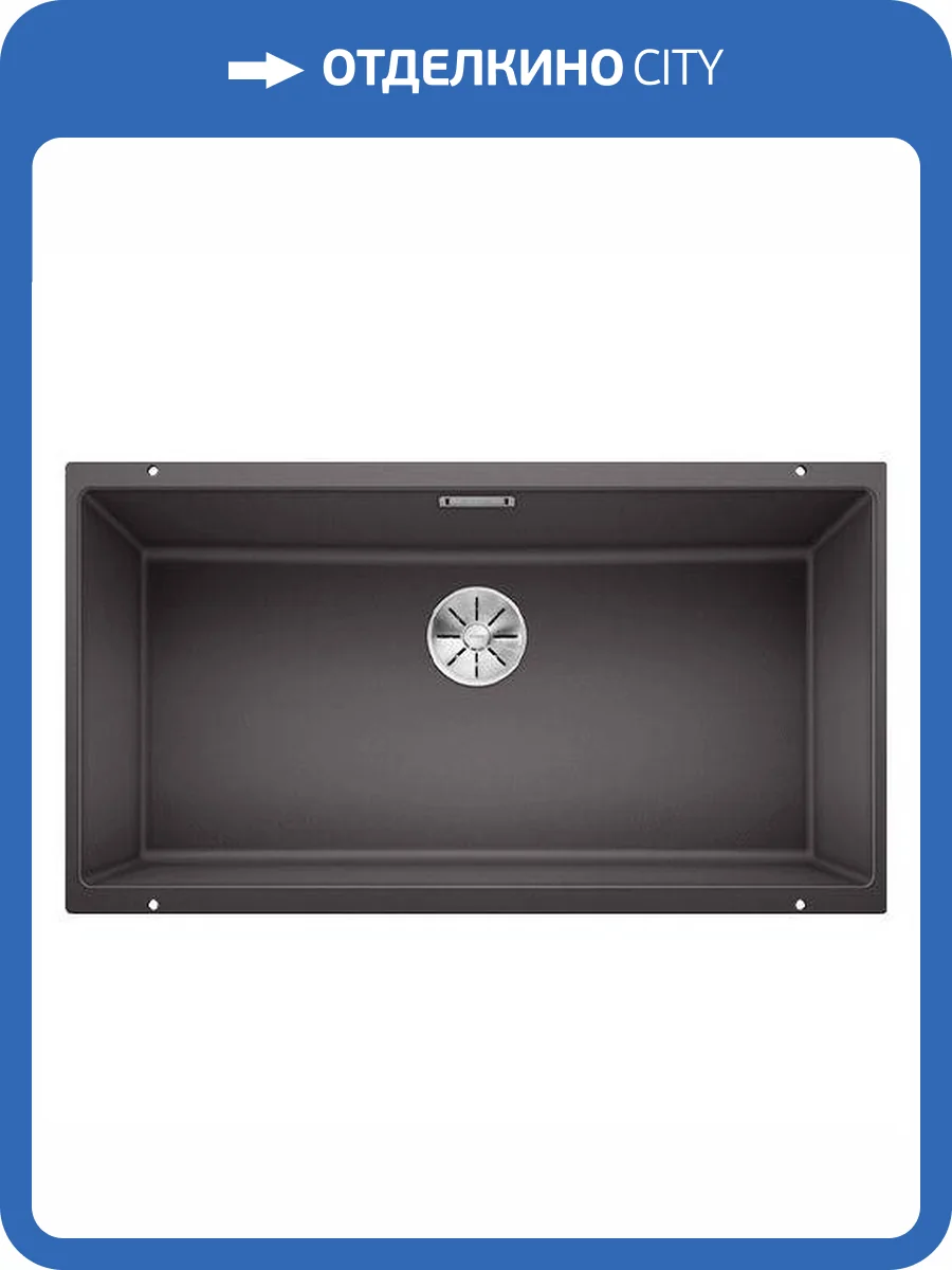 Мойка кухонная Blanco Subline 800-U 523142 темная скала фото 4