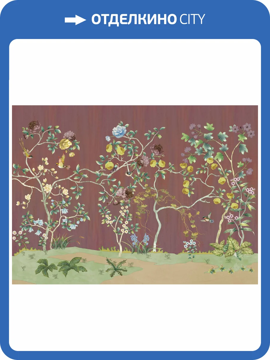 Бесшовные Eco обои Ortograf Flora 31131 Darleen mocha Жемчуг ОЕ-Р3 фото 2