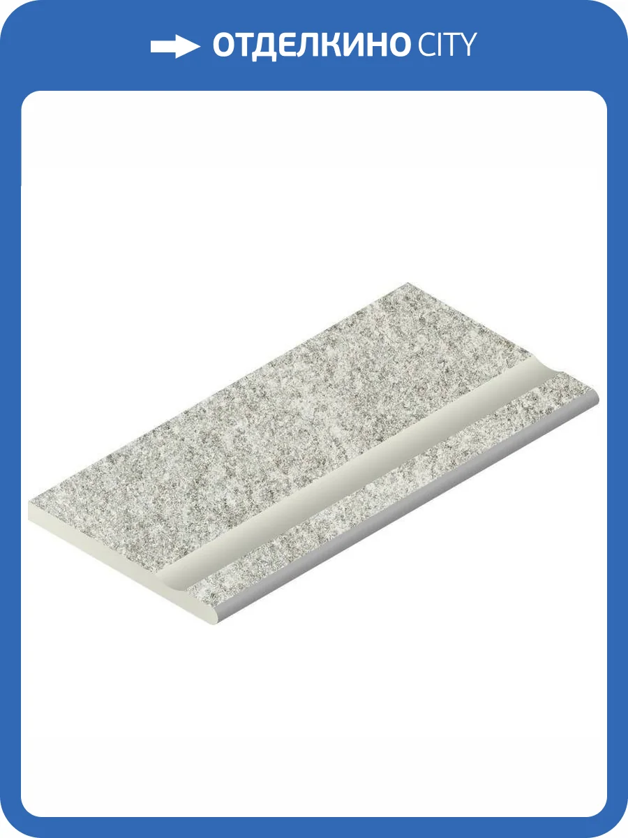 Бордюр Italon Нордика 620090001049 Айс Бор Закругленый 30x60 фото 5