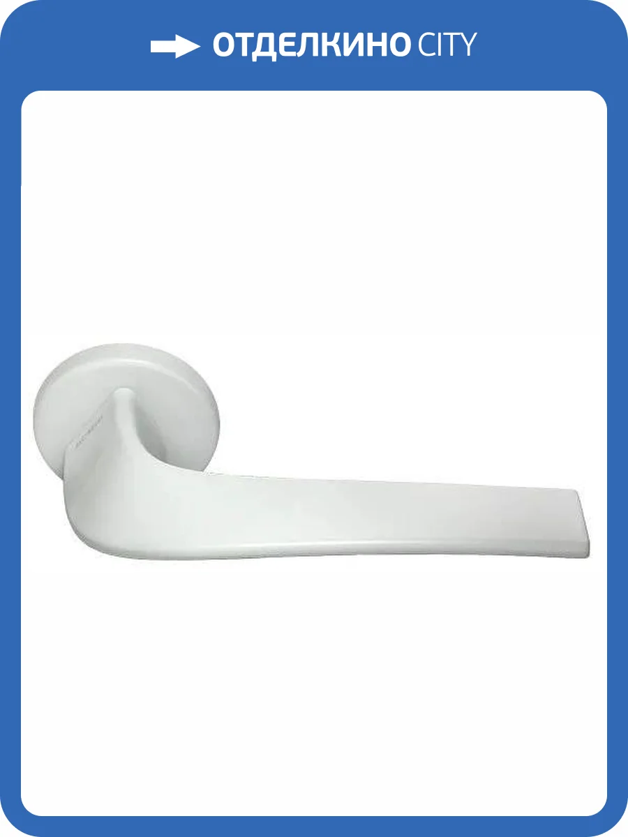 Дверная ручка Morelli COMETA R5 BIA белый толщина розетки - 7мм фото 3