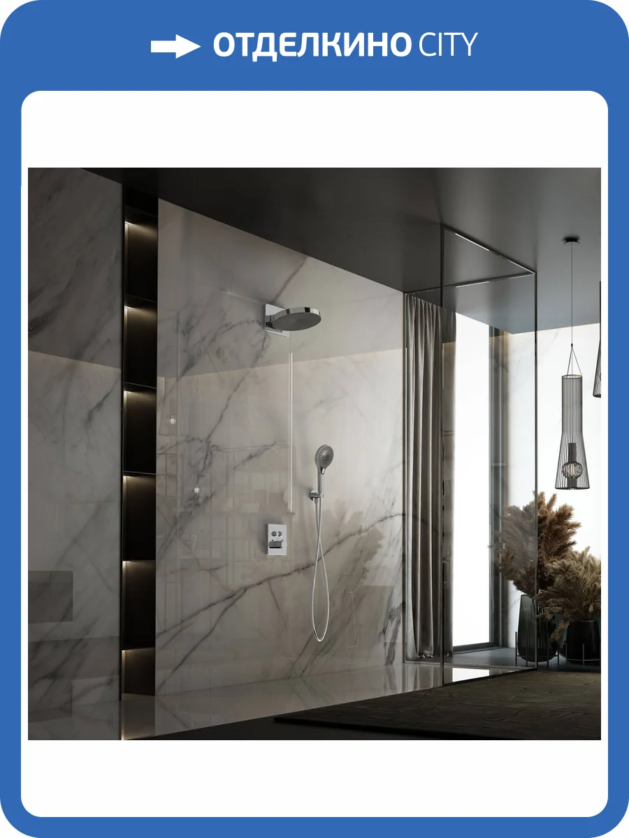 Душевой комплект Vincea VSFW-3I21T1CH хром, встраиваемый, с термостатом фото 7