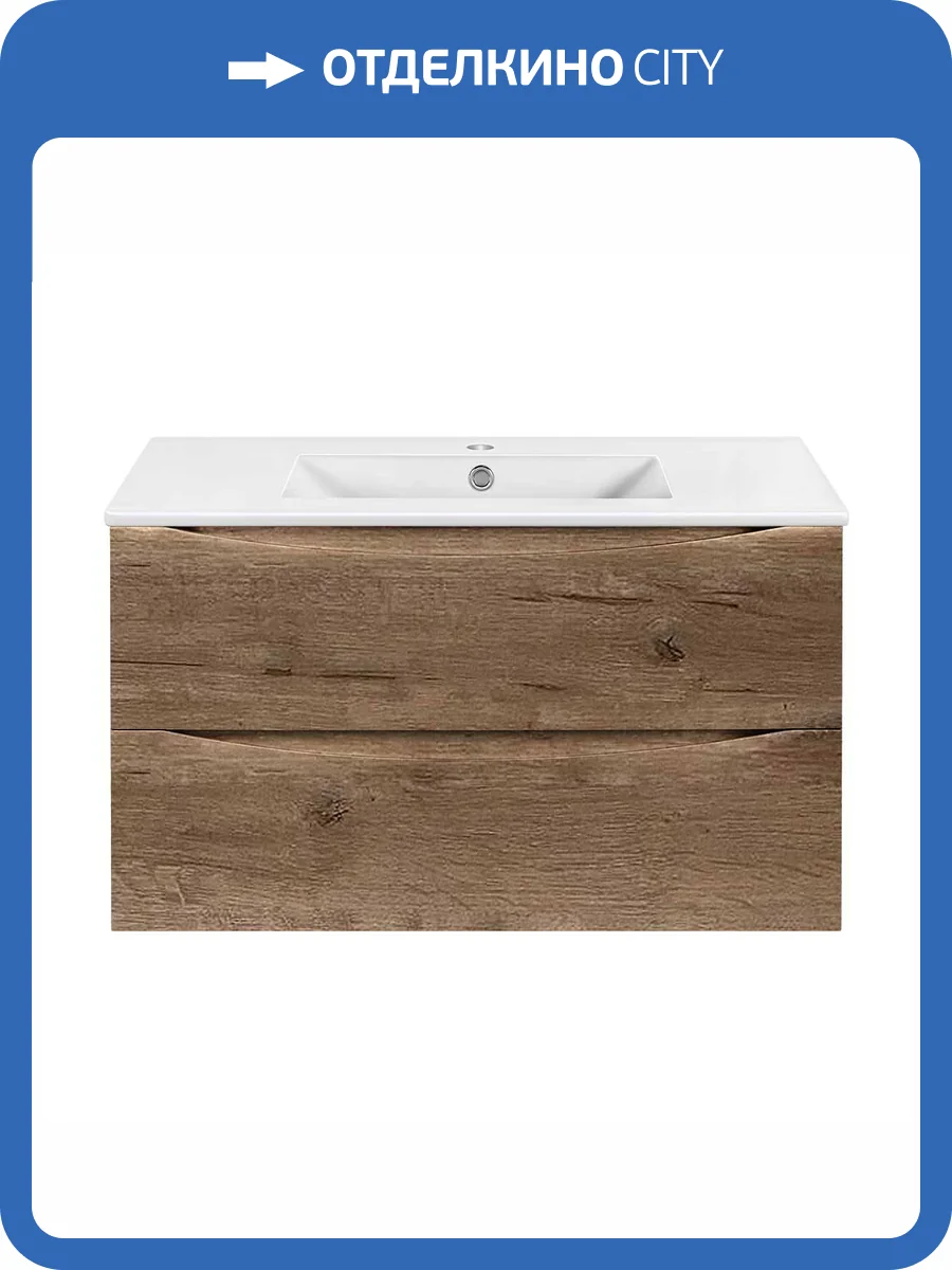 Тумба под раковину Vincea Mia Slim 900 VMC-2MC900S1VO подвесная, V.Oak фото 3