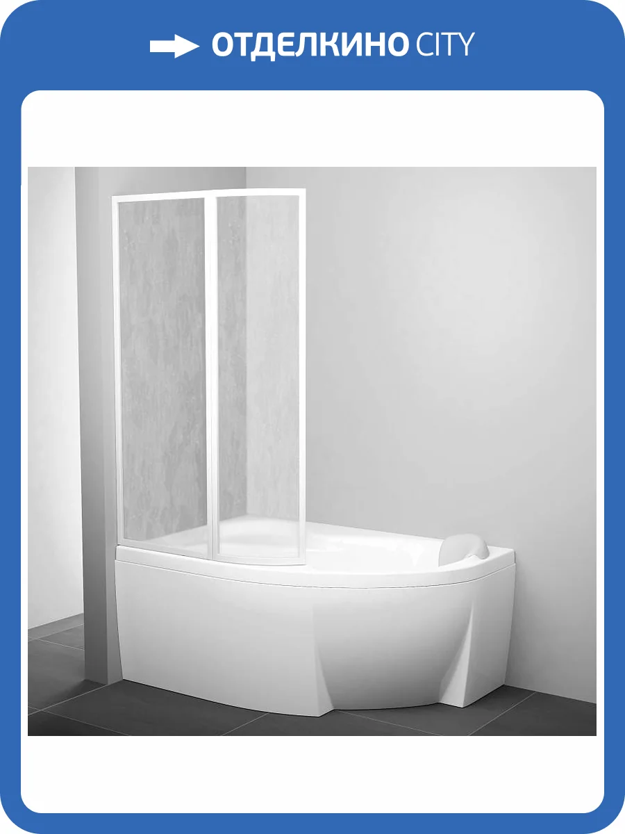 Шторка на ванну Ravak VSK2 Rosa 150 L Rain фото 4