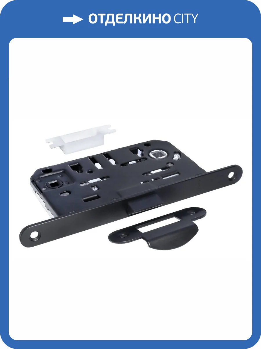 Межкомнатная защелка Morelli магнитная M1895 BL Черная фото 2