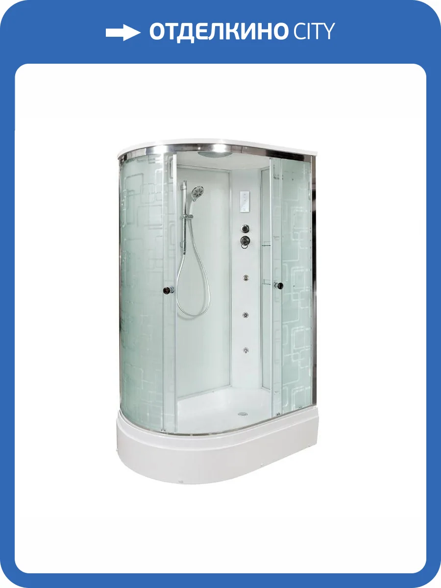 Душевая кабина AvaCan EM2712RGM+EL с гидромассажем и электрикой, 120x80x220 фото 14