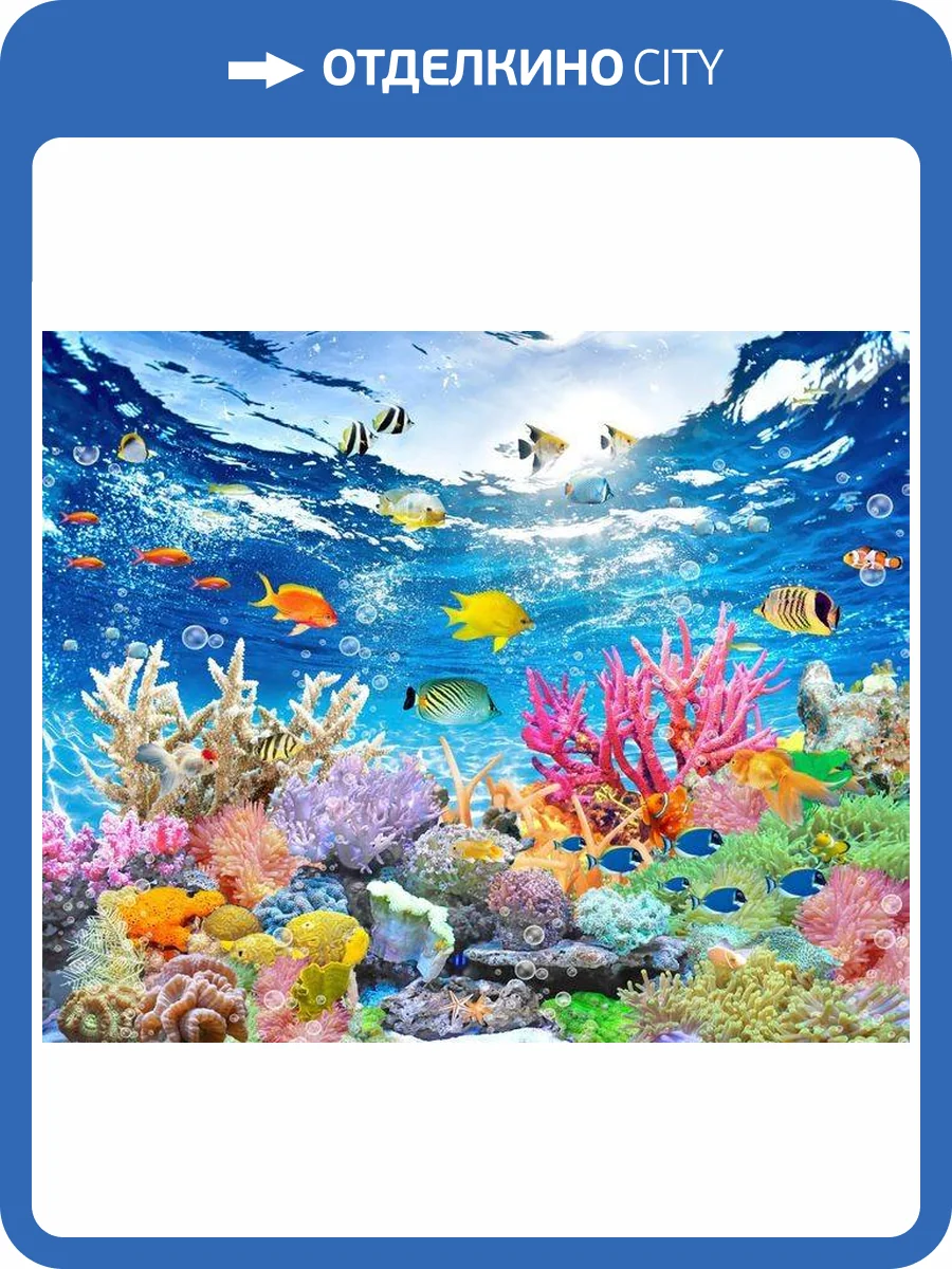3D Фотообои Artegrafico «Яркие краски кораллового рифа» PM-016 песок фото 2