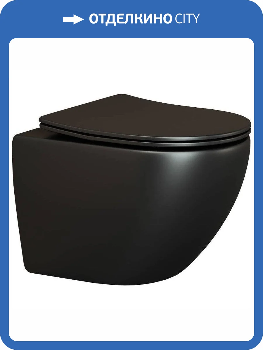 Унитаз подвесной Ceramica Nova Metropol CN4002MB безободковый фото 10