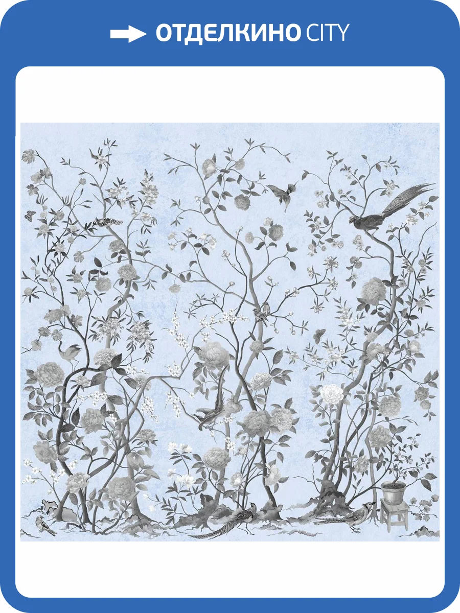 Фреска Ortograf Flora 31245 Spring melody blue Флорентина FF фото 2