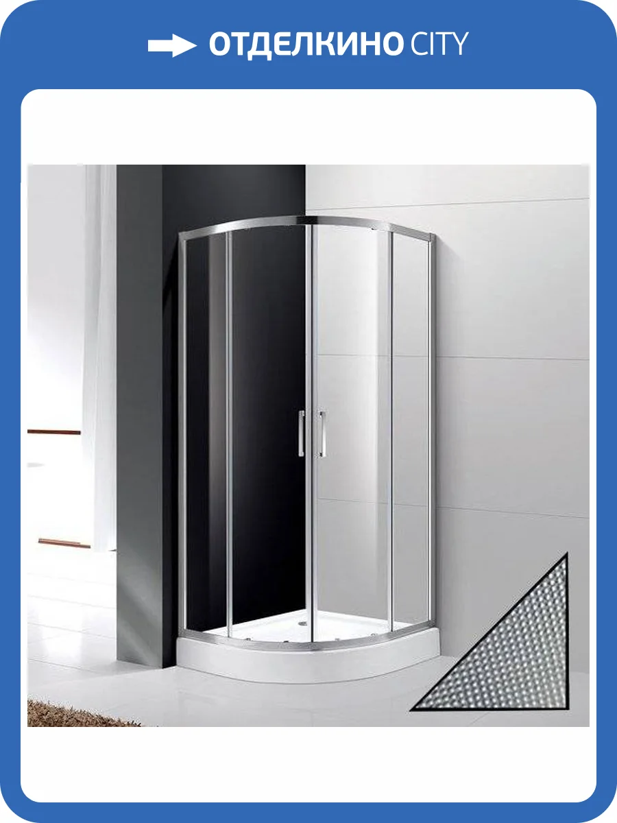 Душевой уголок Cezares Molveno R 2 80 P Cr стекло punto фото 9