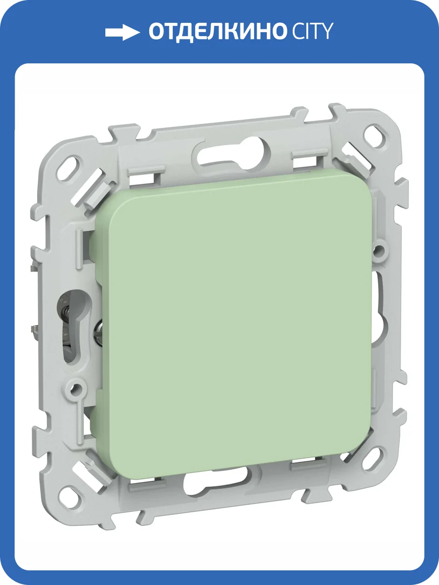 Заглушка с суппортом IEK Flite FI-PL10-K93 фисташковый фото 2