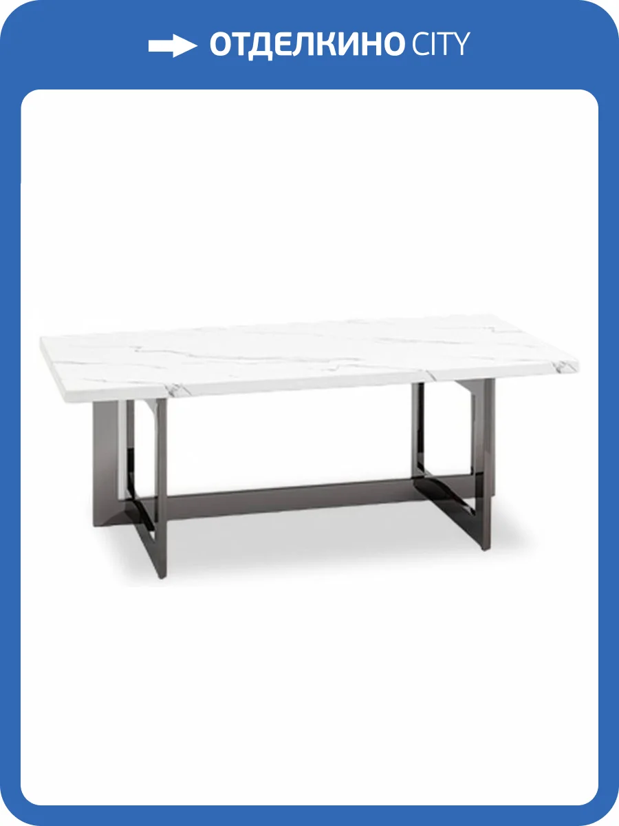 Стол журнальный Stool Group Нэйтан ECT-0106-GM сталь темный хром 122x61 фото 6