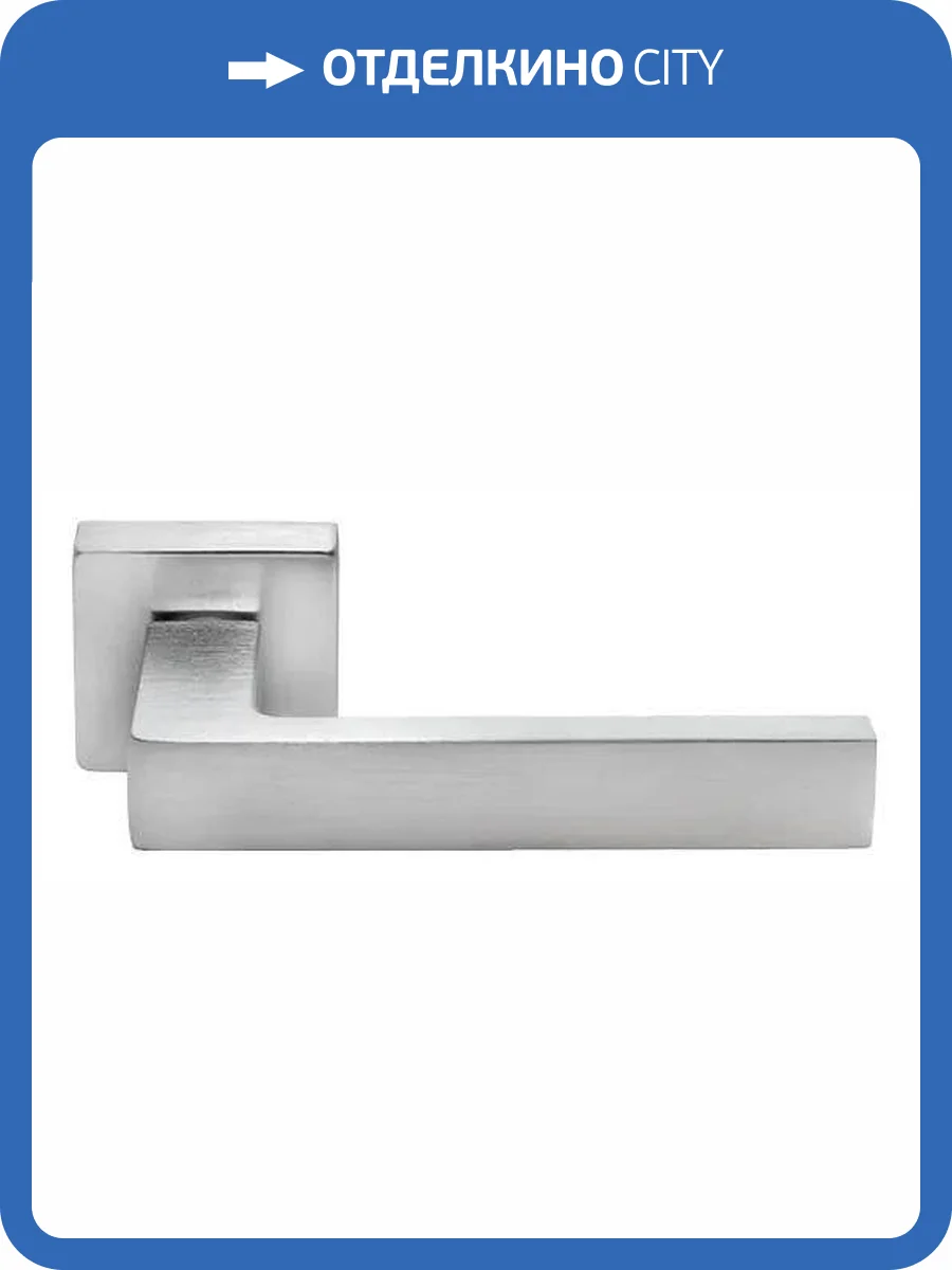 Дверная ручка Morelli HORIZONT S5 CSA матовый хром толщина розетки - 7мм фото 4