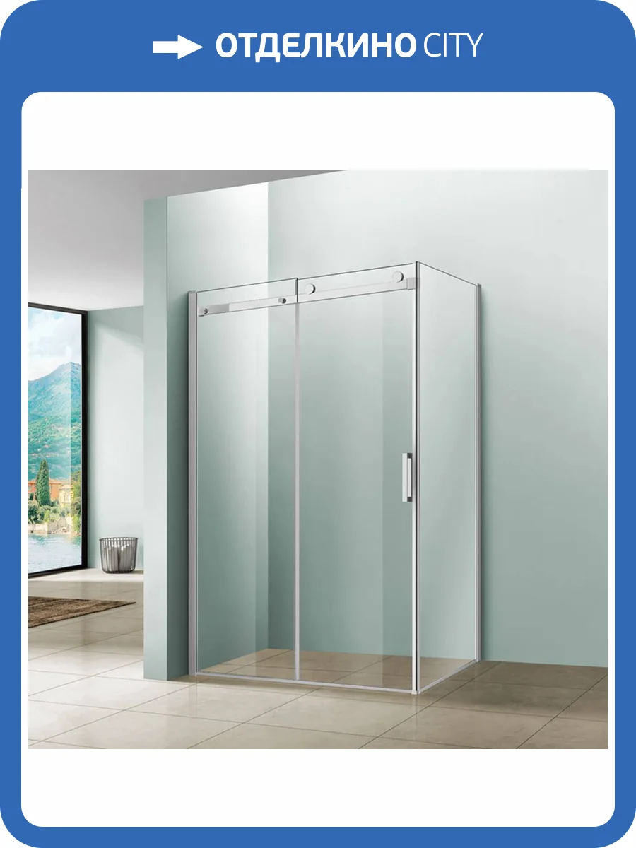 Душевой уголок Vincea Como VSR-1C1012CL 1200x1000, профиль хром, стекло прозрачное фото 7