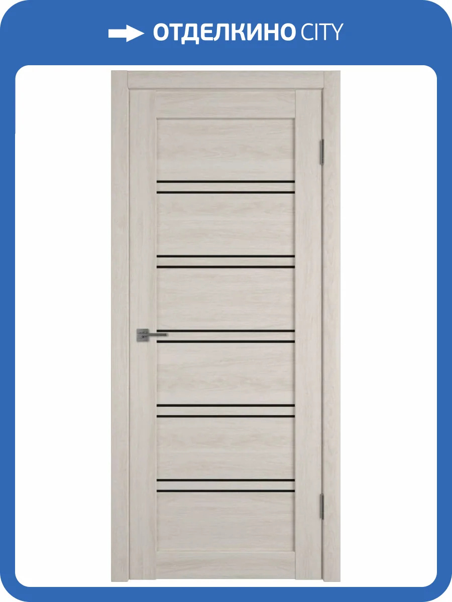 Межкомнатная дверь Владимирская Фабрика Дверей Atum Pro 28 Scansom Oak стекло Black Gloss 700x2000 фото 2