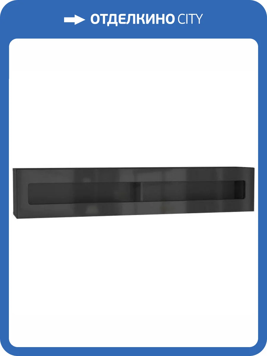 Шкаф навесной НК-Мебель Point ТИП-51 Чёрный/Чёрный глянец 71774462 фото 2