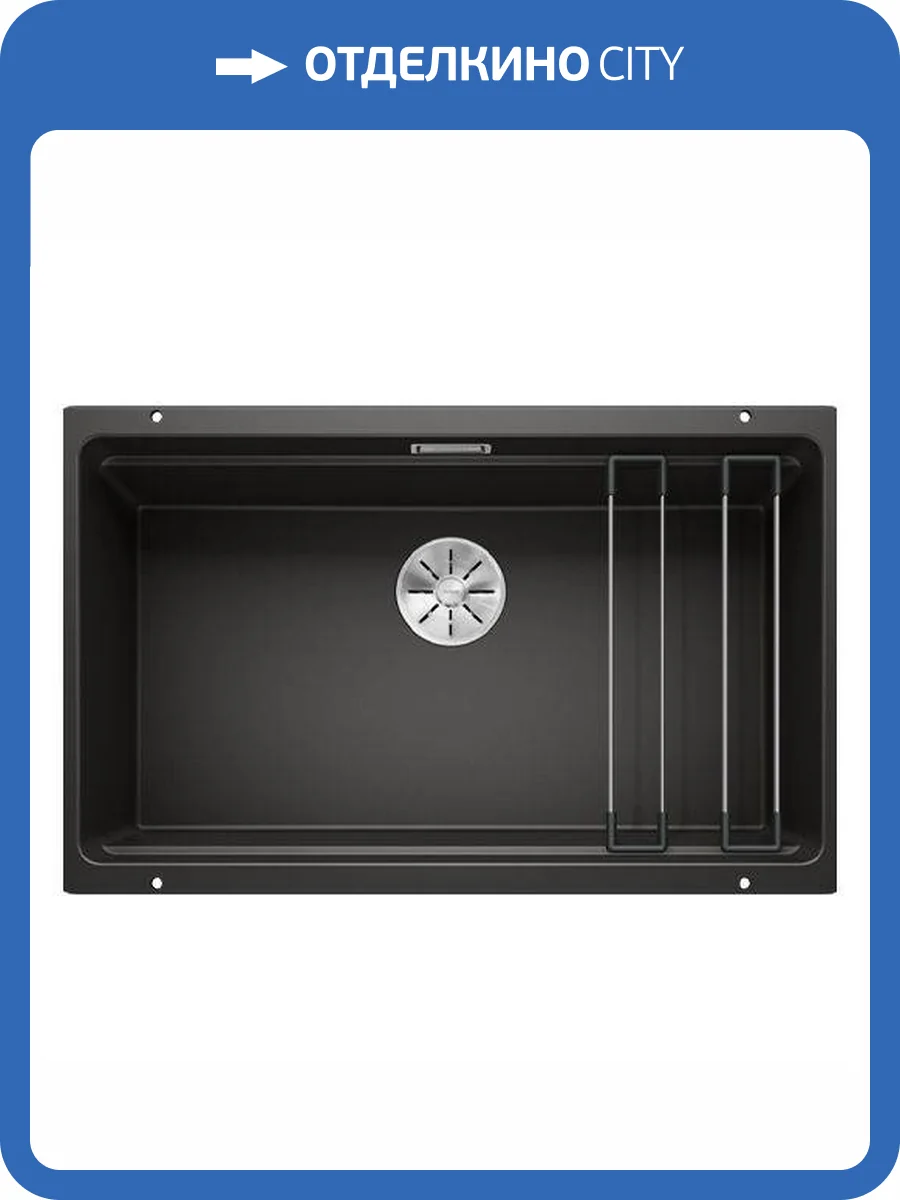 Мойка кухонная Blanco Etagon 700-U 525891 черный фото 5