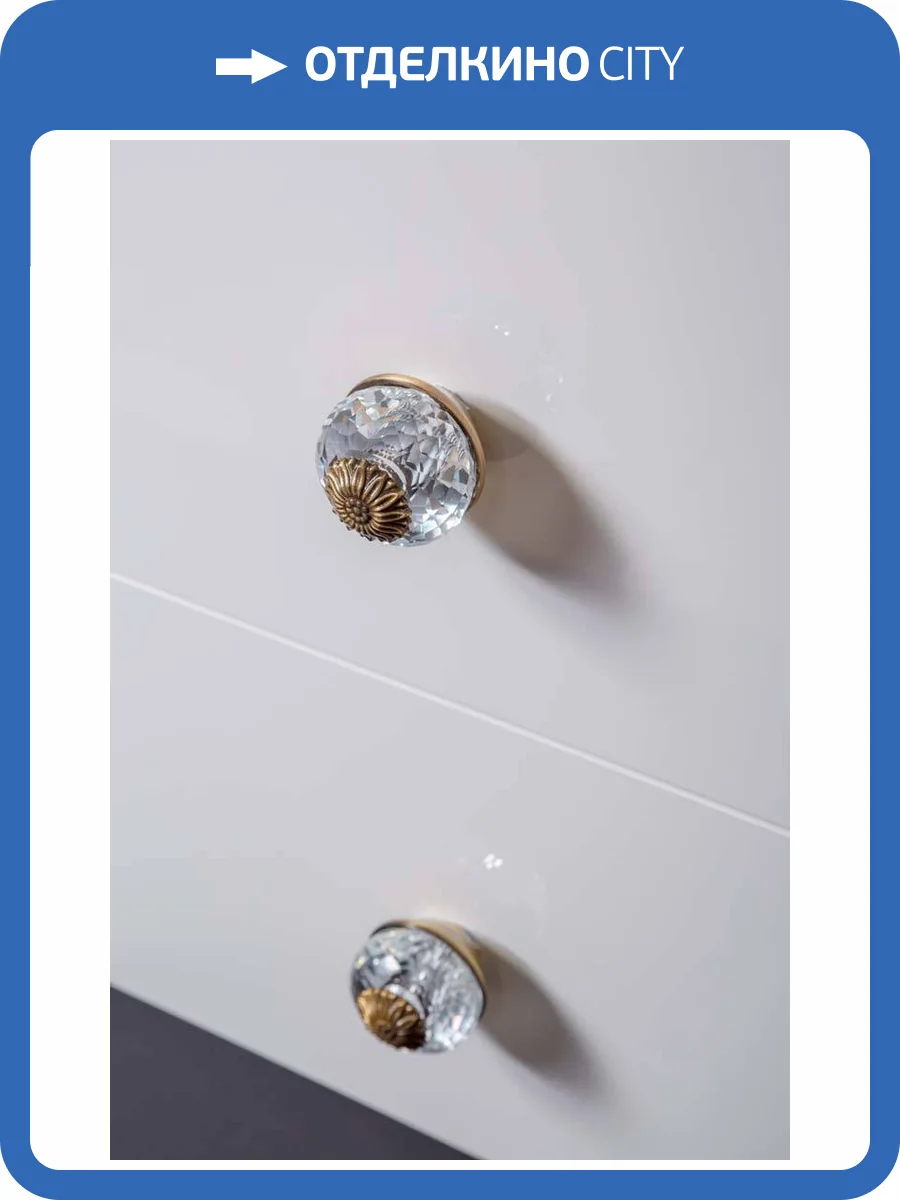 Ручки Armadi Art NeoArt 820-Br хрустальная Flora бронза фото 2