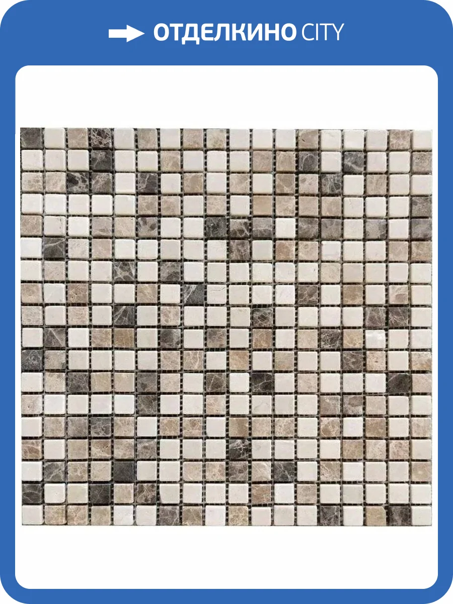 Мозаика Orro Mosaic Stone Miconos Tum (1.5x1.5) 30.5x30.5 фото 2