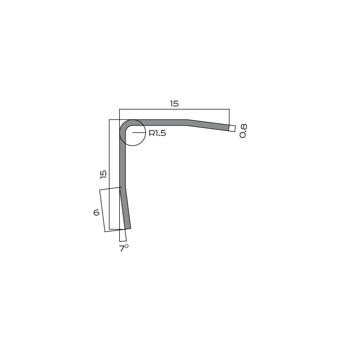 Уголок Neexy pvs99-18 BBL черный браш блестящий 270x1.5x1.5 фото 2