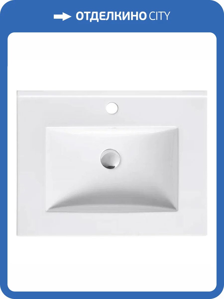 Раковина beWash BK6046VT001 60 см, белая глянцевая фото 3