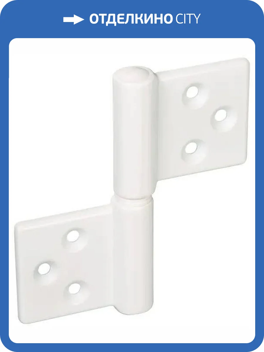 Петля карточная Morelli CH-R 85X82 W белый фото 2