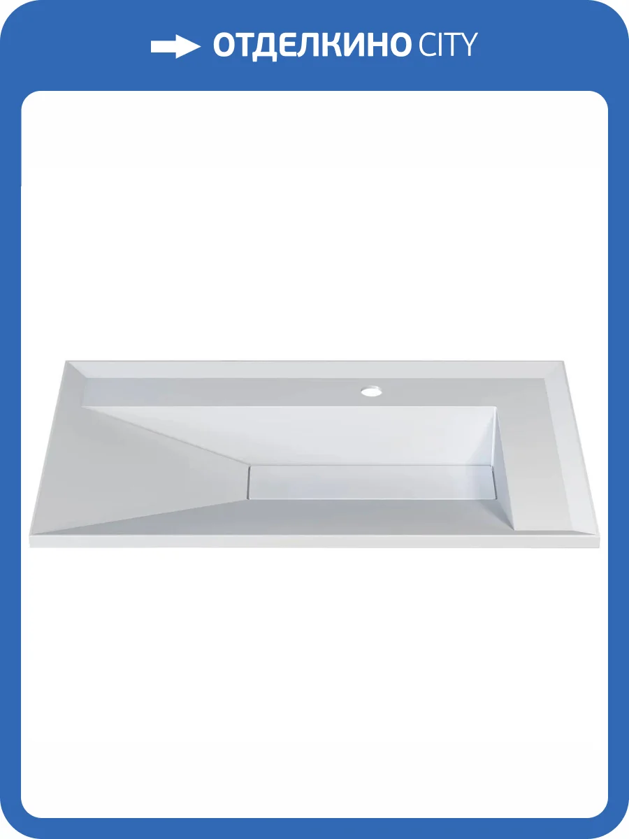 Раковина Uperwood Lotus 35490000000 80 см, белая глянцевая фото 8