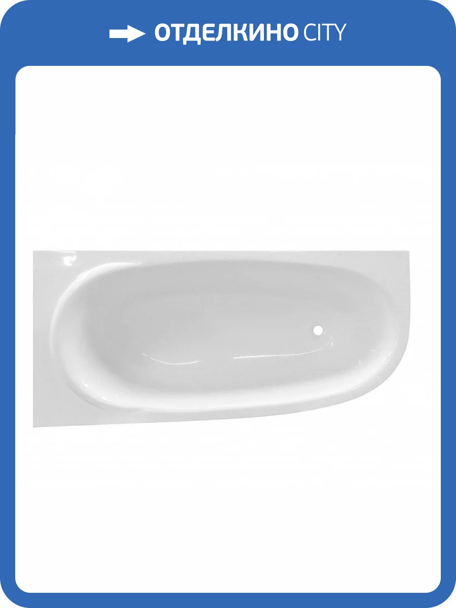 Ванна из искусственного камня Эстет Венеция silk ФР-00014527 170x80 Асимметричная, левая, белая, без ножек фото 2