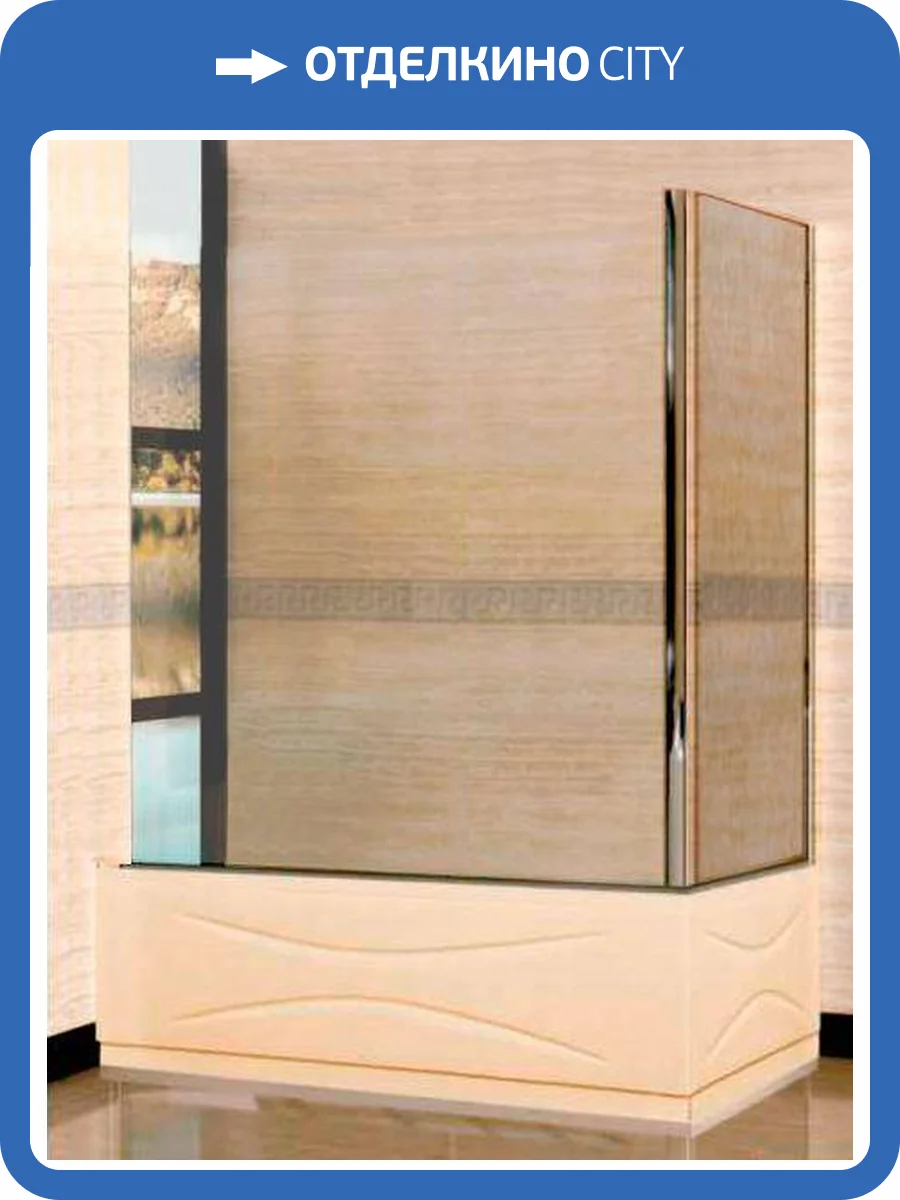 Боковая стенка RGW Screens Z-52 (SC) 800х1500 профиль хром, стекло шиншилла фото 3