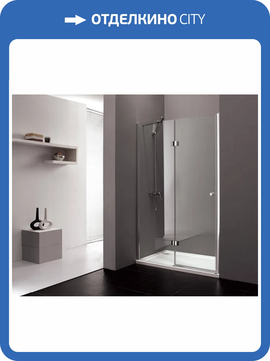 Душевая дверь в нишу Cezares VERONA-W-B-12-120-C-Cr профиль хром, стекло прозрачное, 120x195 фото 4