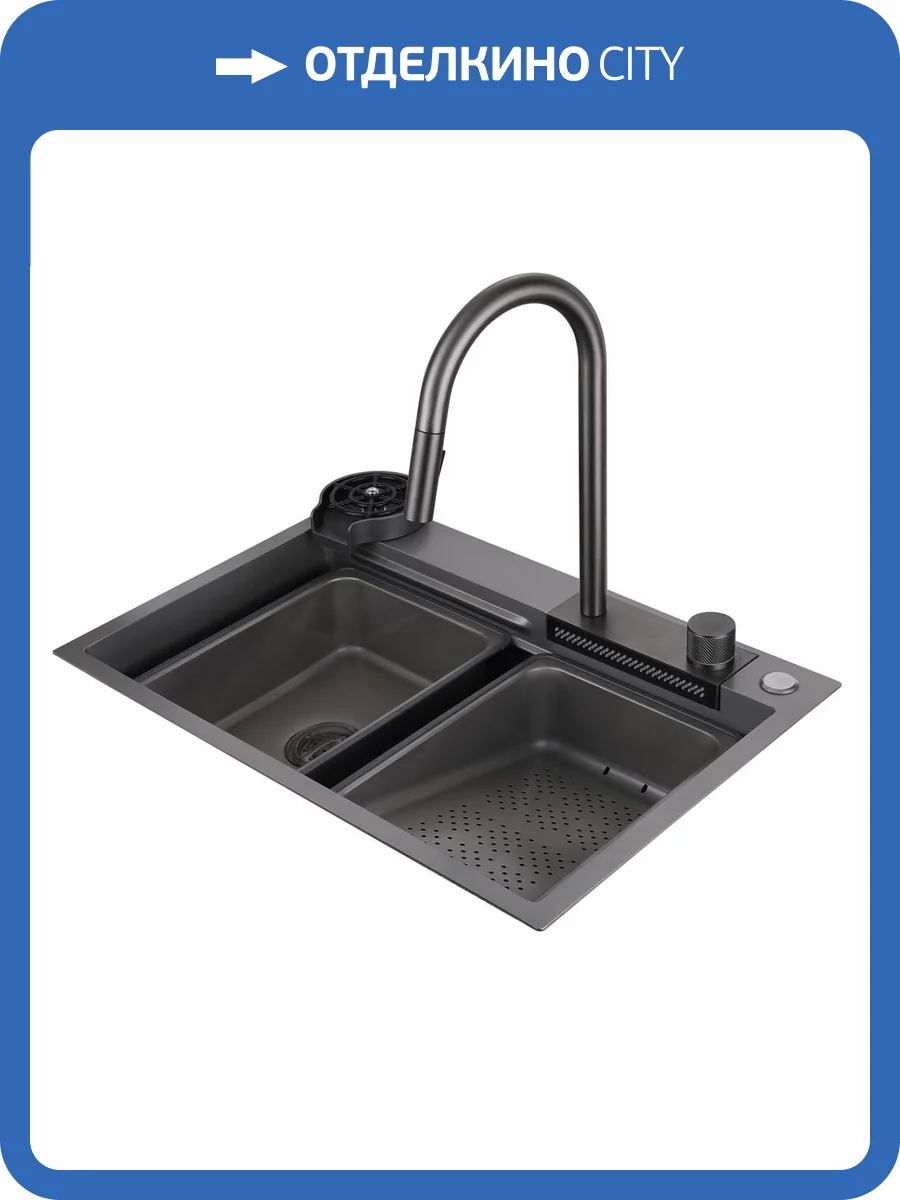 Кухонная мойка Abber Wasser Kreis AF2194NG никель фото 5