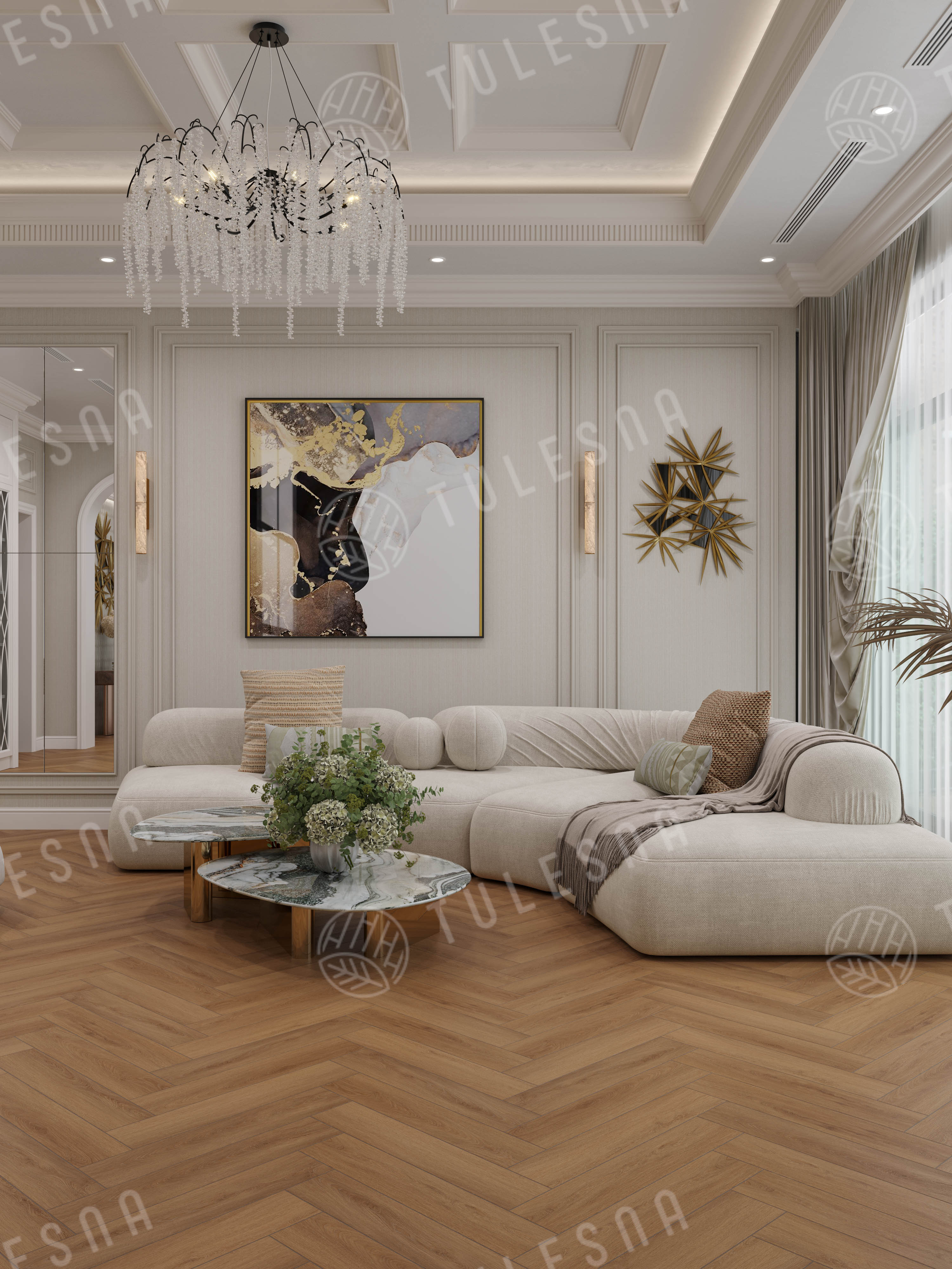 Ламинат Tulesna Селена Паркет (Selene Parquet) 8/33 4V LF503-10 Окованго 121x605 фото 2