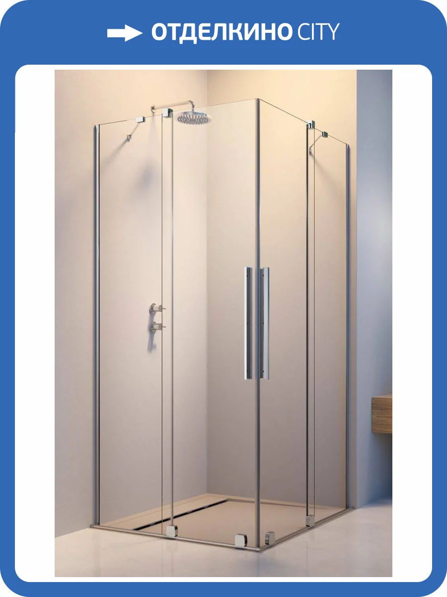 Душевой уголок Radaway Furo KDD 90х80 см стекло прозрачное, профиль хром фото 8
