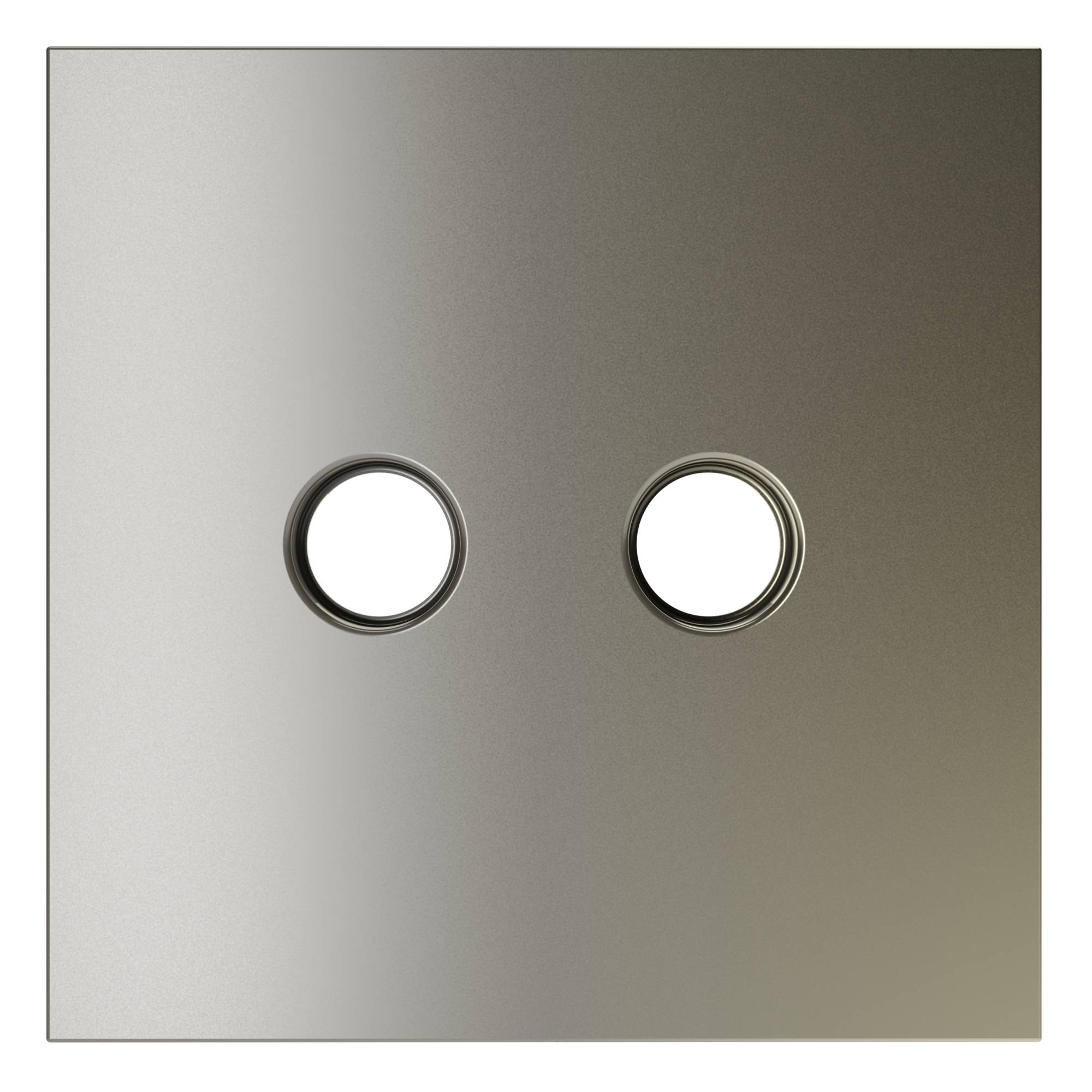 Лицевая панель для двойной ТВ розетки Voltum S70 VLS001604 шелк фото 2