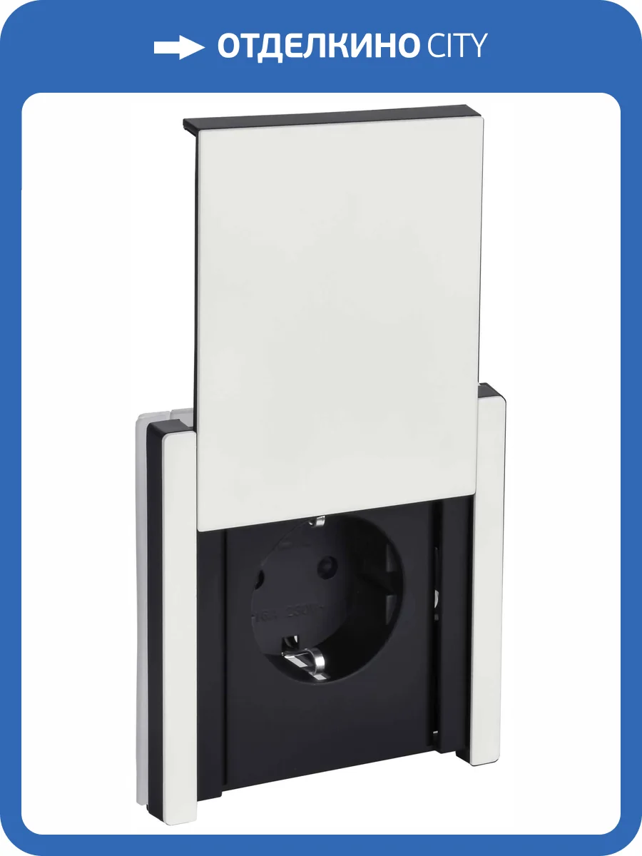Розетка 1-местная с заземлением, шторками и крышкой IEK Forte&Piano FP-R16-16-1-44-M-K01 белый фото 8