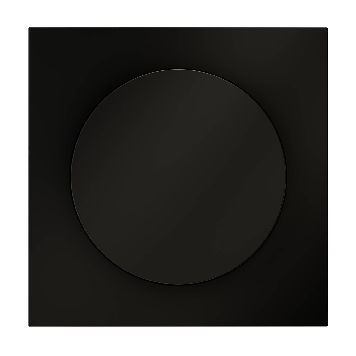 Лицевая панель для светорегулятора поворотно-нажимного Voltum S70 VLS002008 черный фото 2