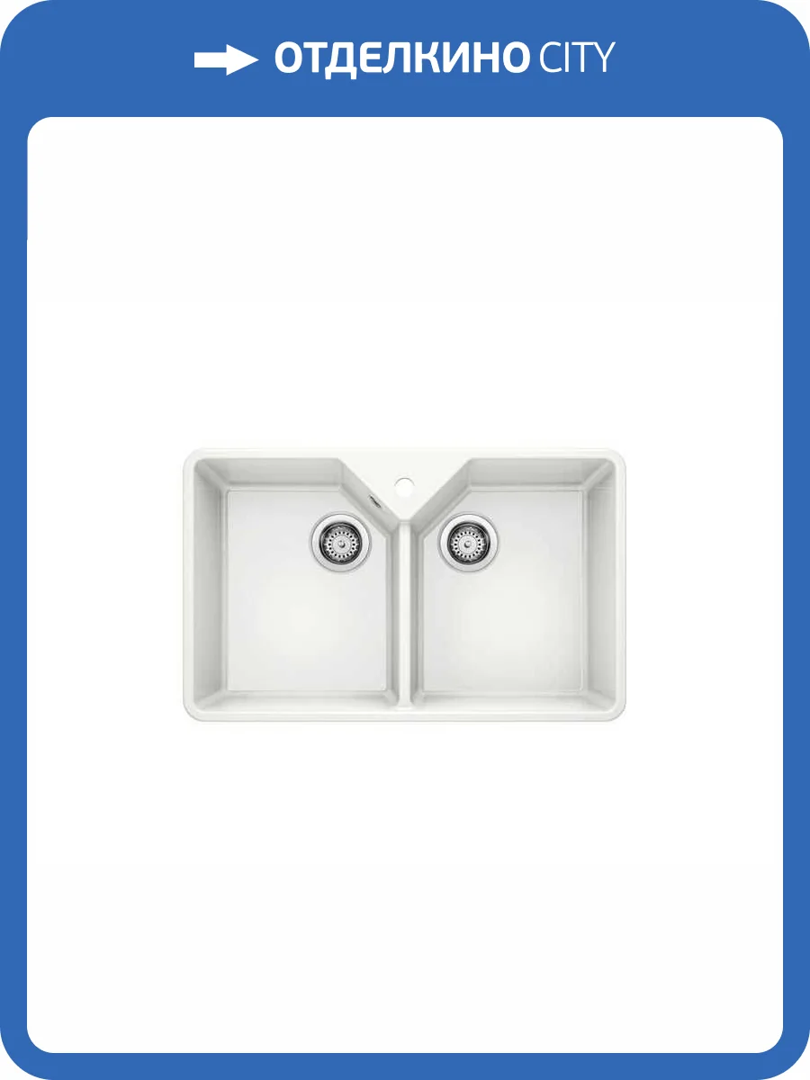 Мойка кухонная Blanco Villae Double 525164 белый глянец фото 5