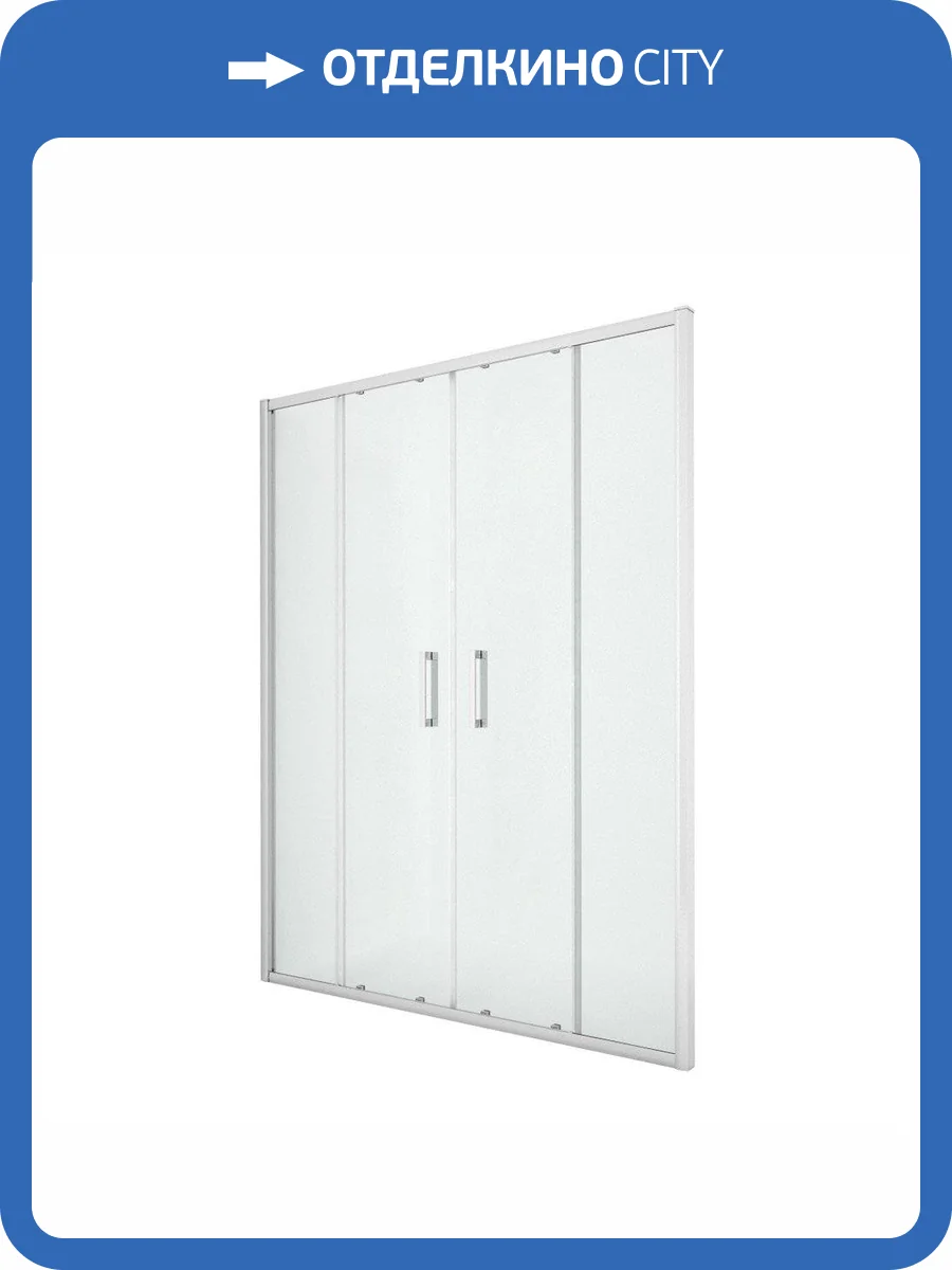 Дверь в нишу NEW TRENDY NEW CORRINA 160x195 D-0185A (хром) фото 10