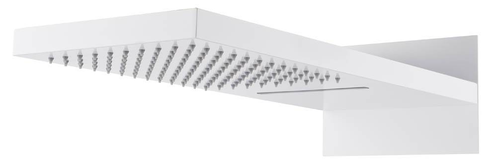 Верхний душ Boheme Fusion 419-2-MW с каскадом, White