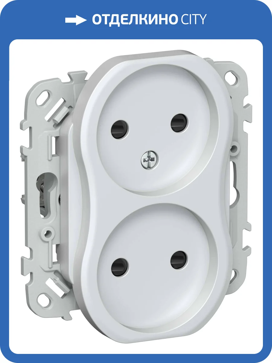 Розетка 2-местная с защитными шторками IEK Flite FI-R23-10-1-K36 жемчуг фото 2
