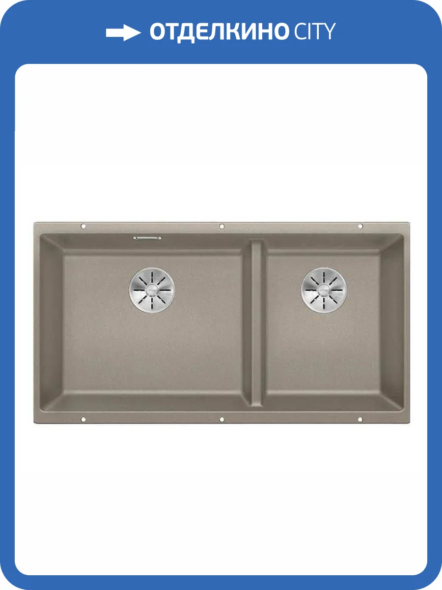 Мойка кухонная Blanco Subline 480/320-U 523591 серый бежевый фото 7