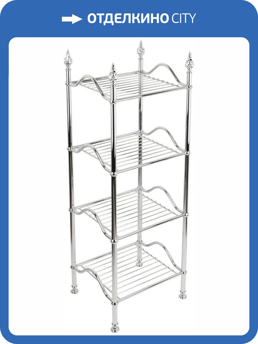 Полка Migliore Mirella 26362 напольная, хром фото 3