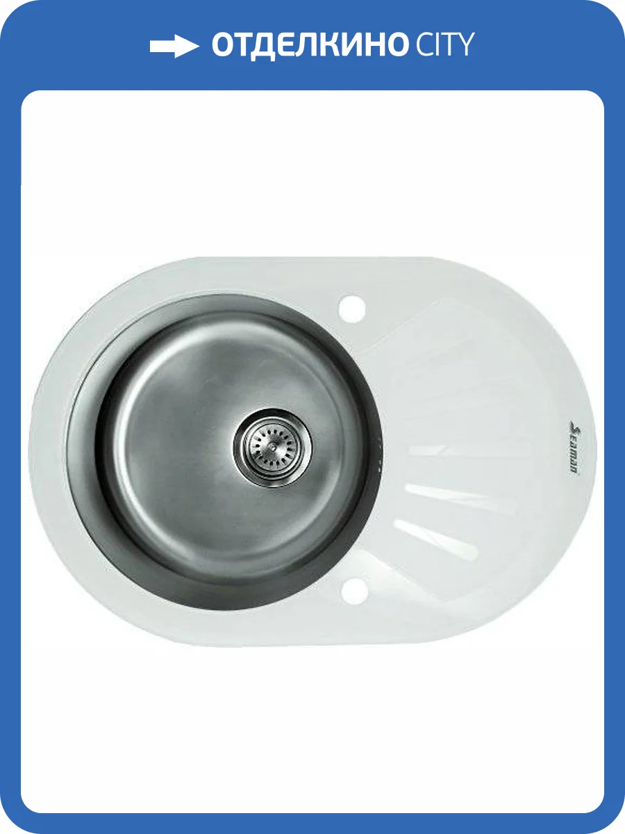 Мойка кухонная Seaman Eco Glass SMG-730W фото 4