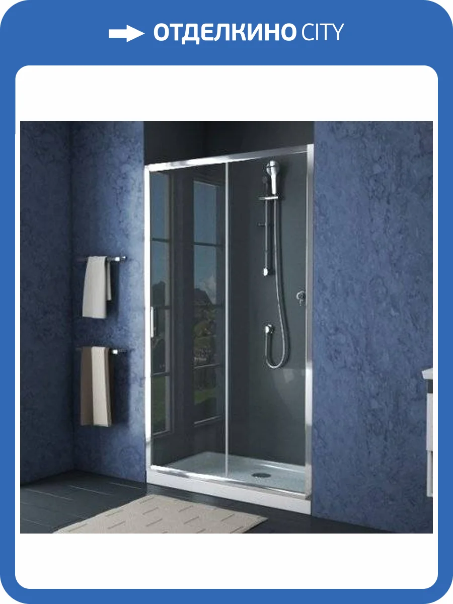 Душевая дверь в нишу Bravat Drop 120x200 раздвижная фото 8