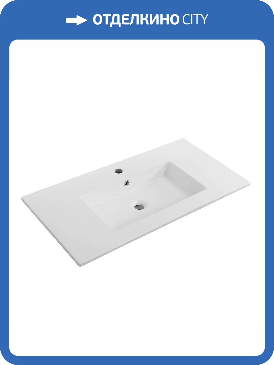 Раковина Cezares Plane CZR-8002-100 100 см, белая глянцевая фото 5