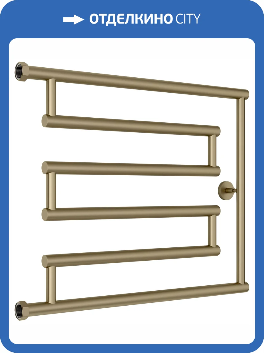 Полотенцесушитель водяной Сунержа High-Tech+ 32-4052-5065 Золотой шёлк, 50x65 фото 5