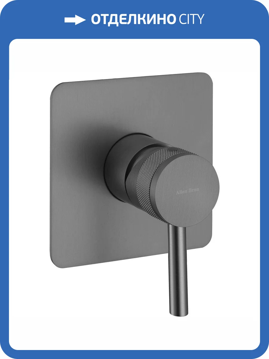 Смеситель для душа Allen Brau Priority 5.31012-MG X1 встраиваемый, брашированный графит фото 3